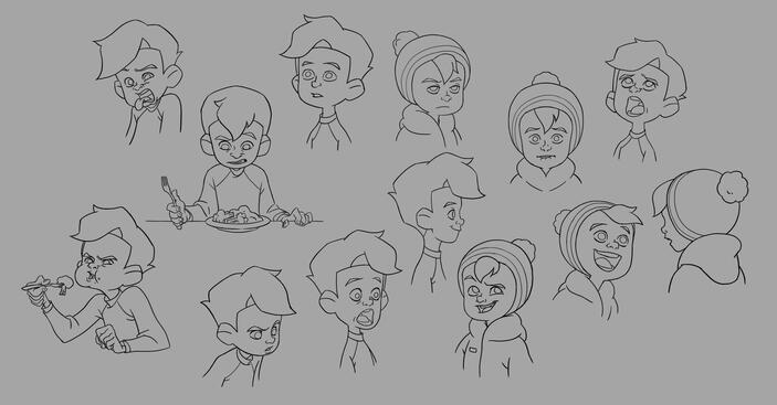 Nuestra Navidad - facial expressions